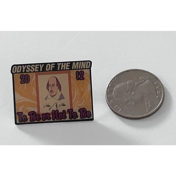 Odyssey Of The Mind 2012 To Be Or Not To Be Shakespeare Enamel Pin OotM - Picture 2 of 3